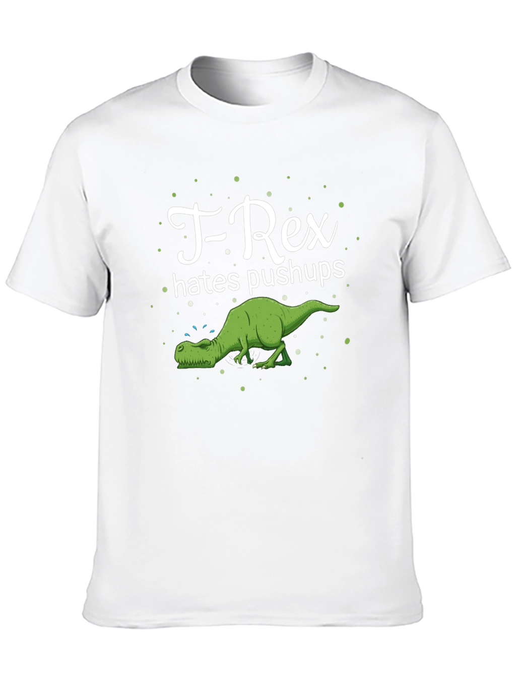 T-Rex Hates Pushups Graphic Tee - Black