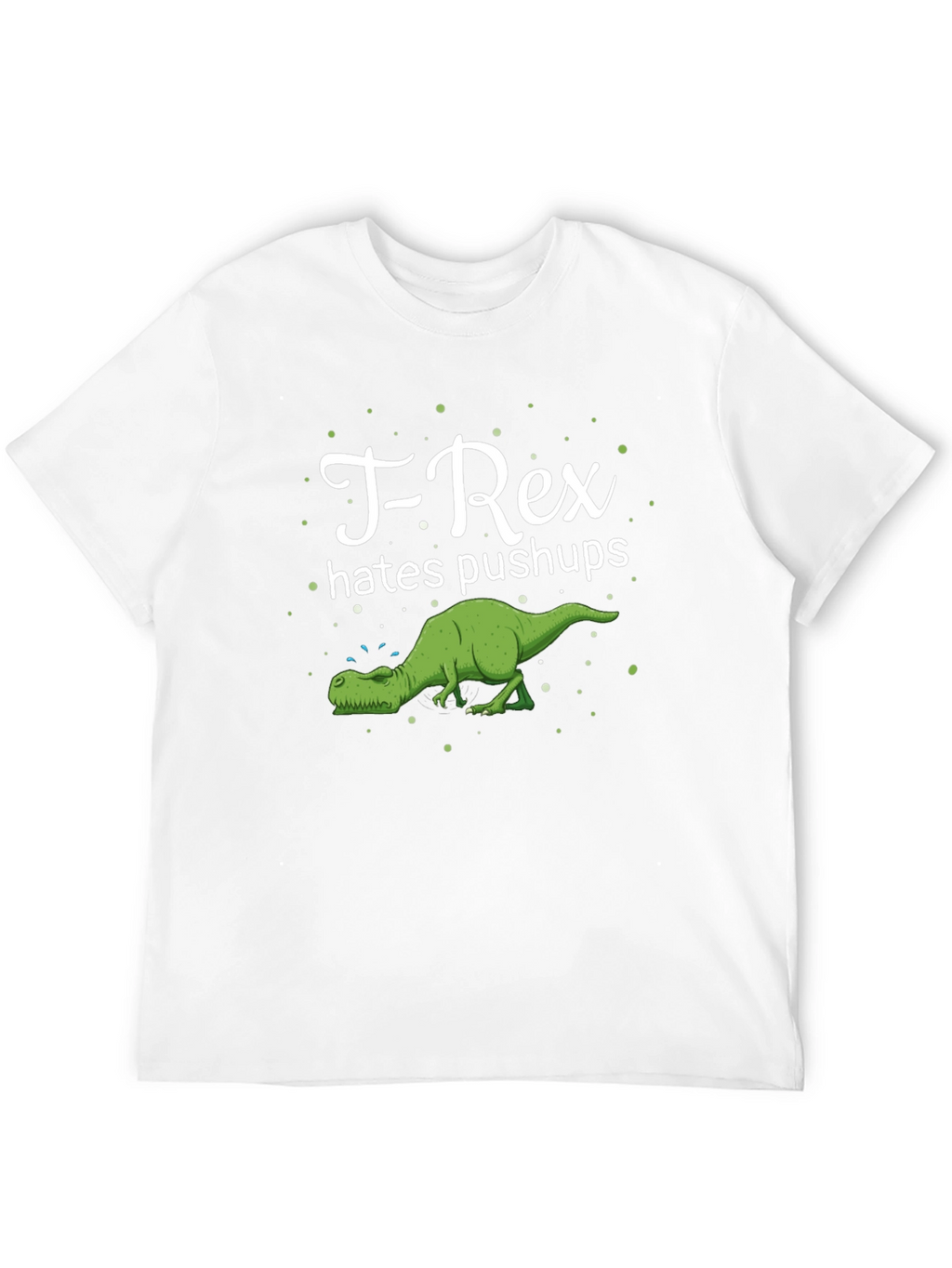 T-Rex Hates Pushups Graphic Tee - Black