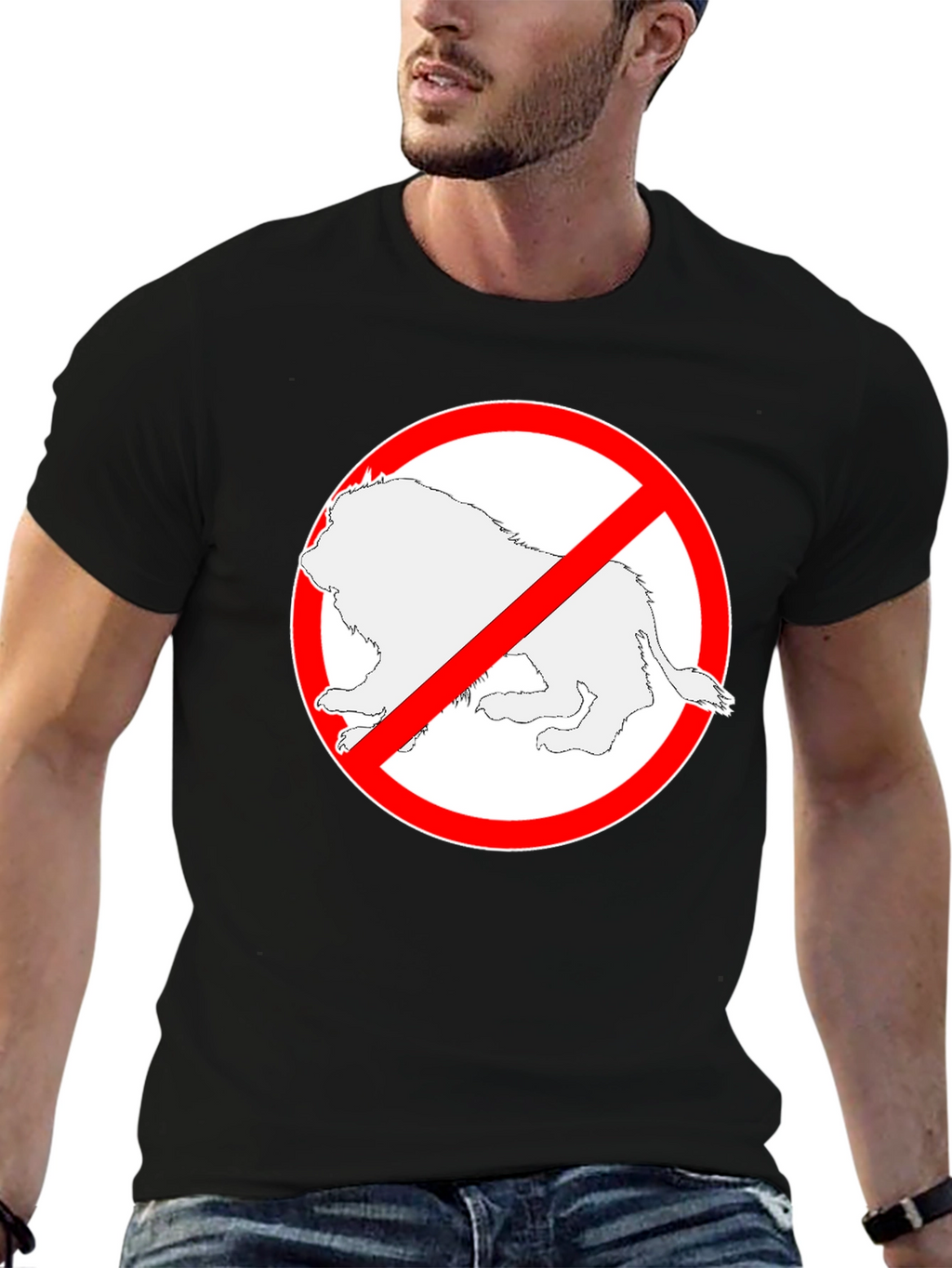 No Opossum Black T-Shirt