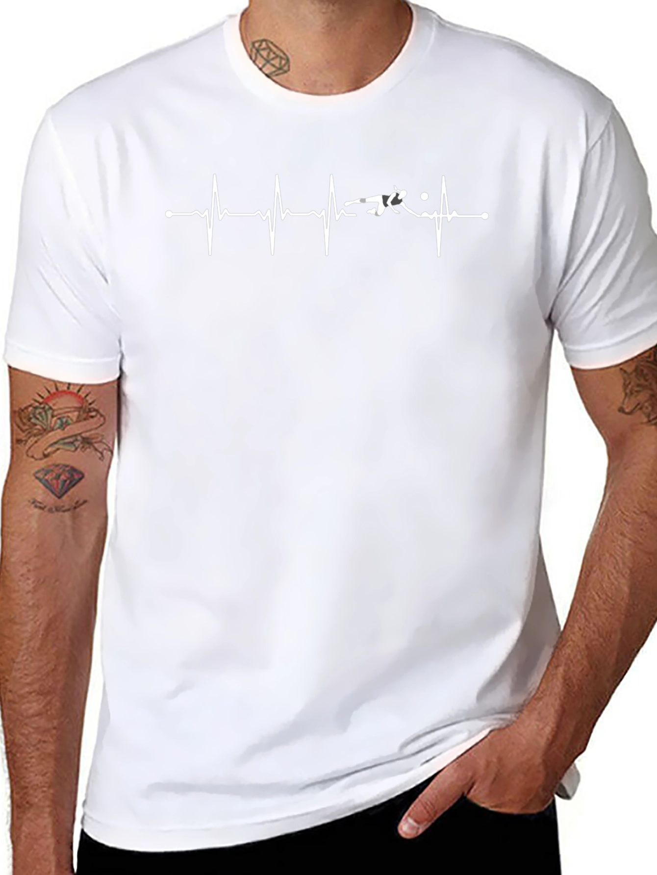 Soccer Heartbeat Graphic Tee