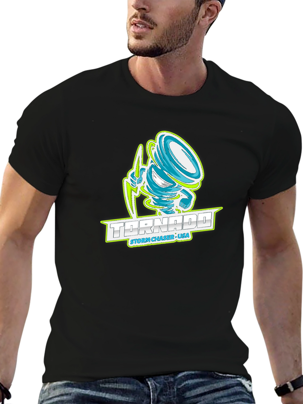 Tornado Storm Chaser USA Graphic T-Shirt