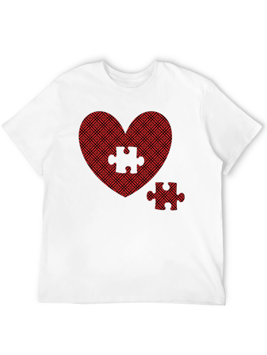 Heart Puzzle Piece Graphic Tee