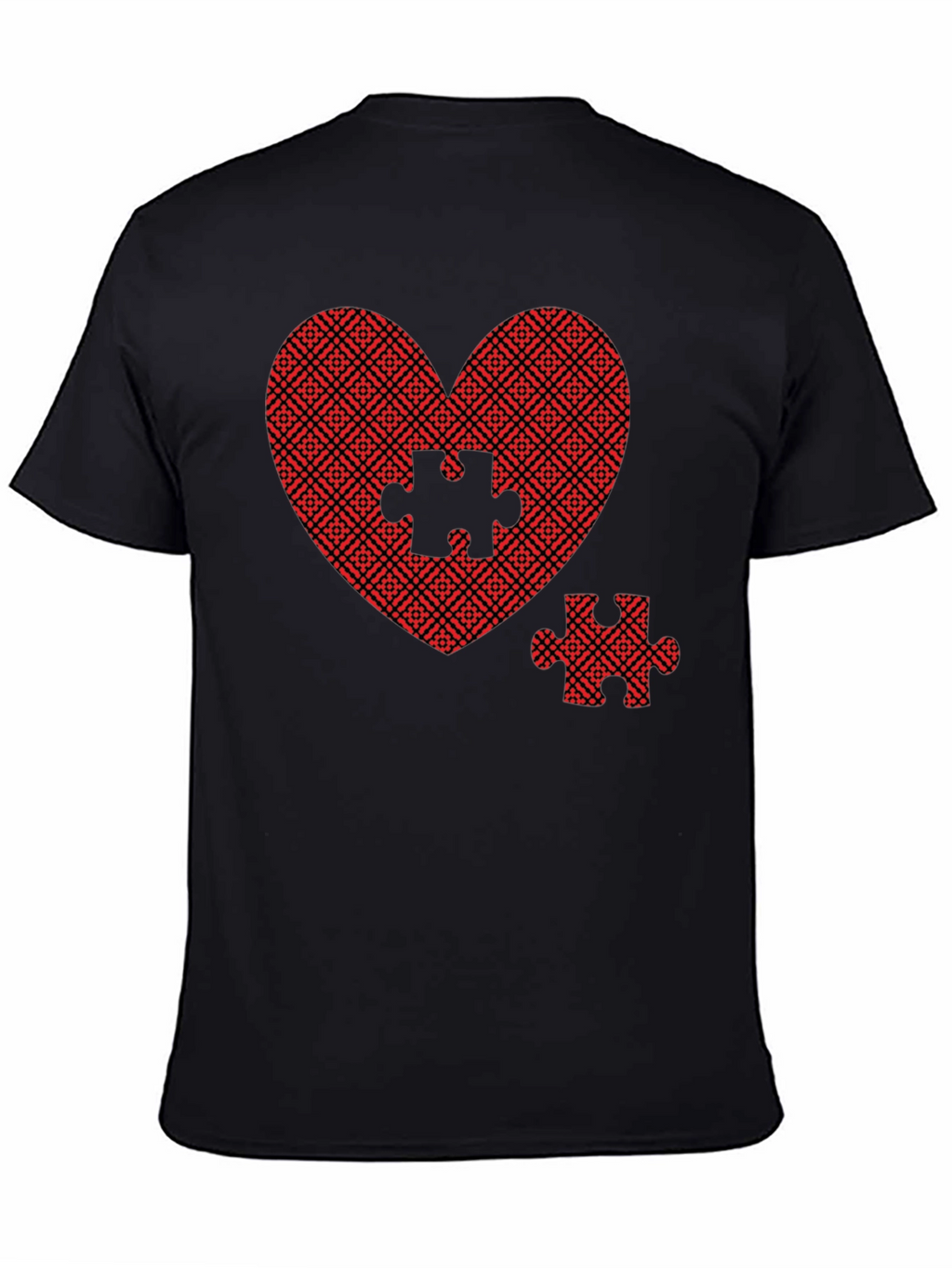 Heart Puzzle Piece Graphic Tee