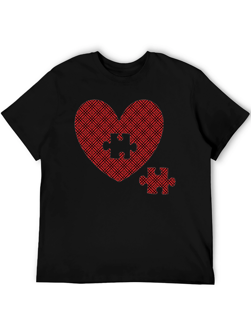 Heart Puzzle Piece Graphic Tee