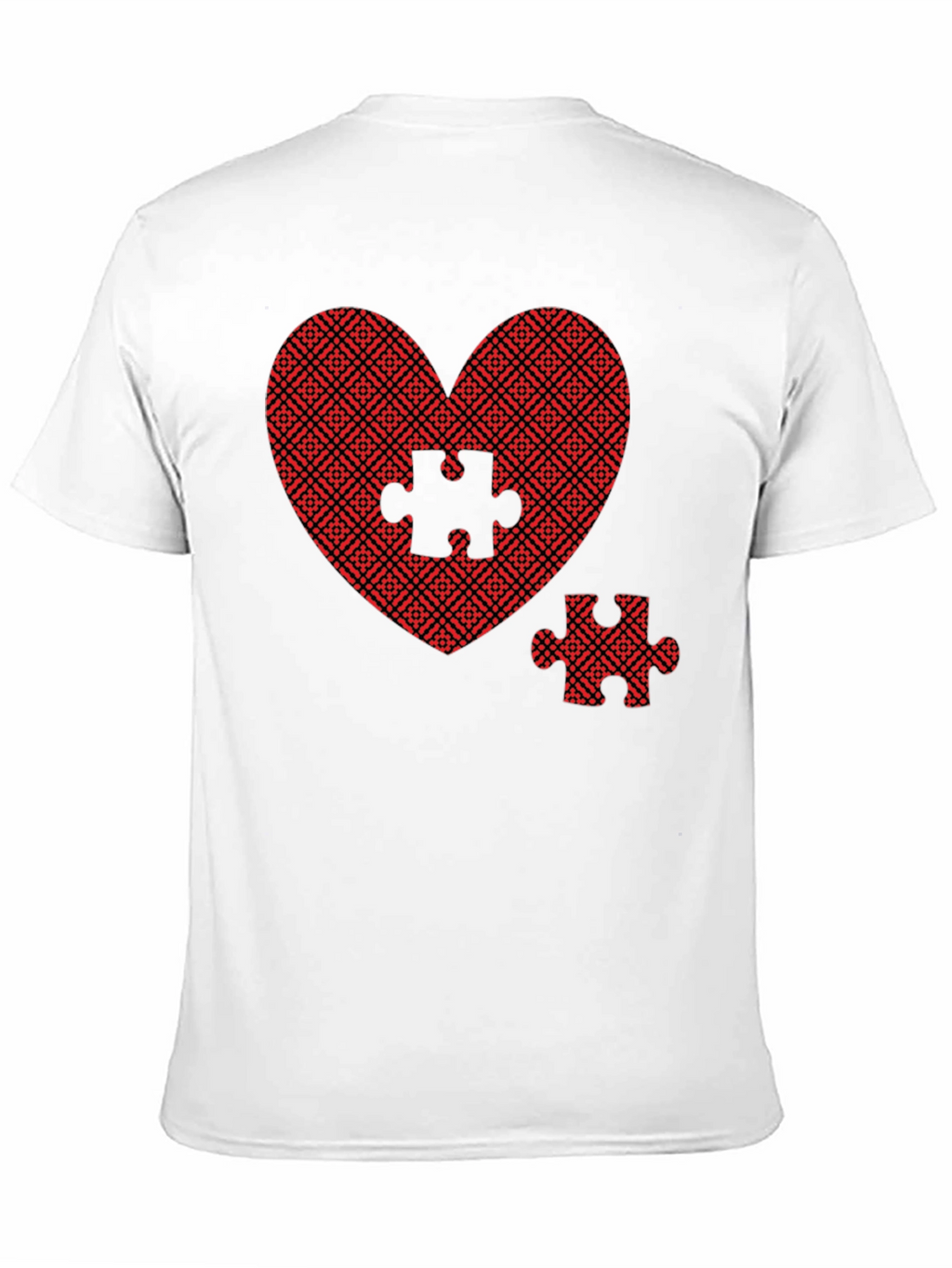 Heart Puzzle Piece Graphic Tee