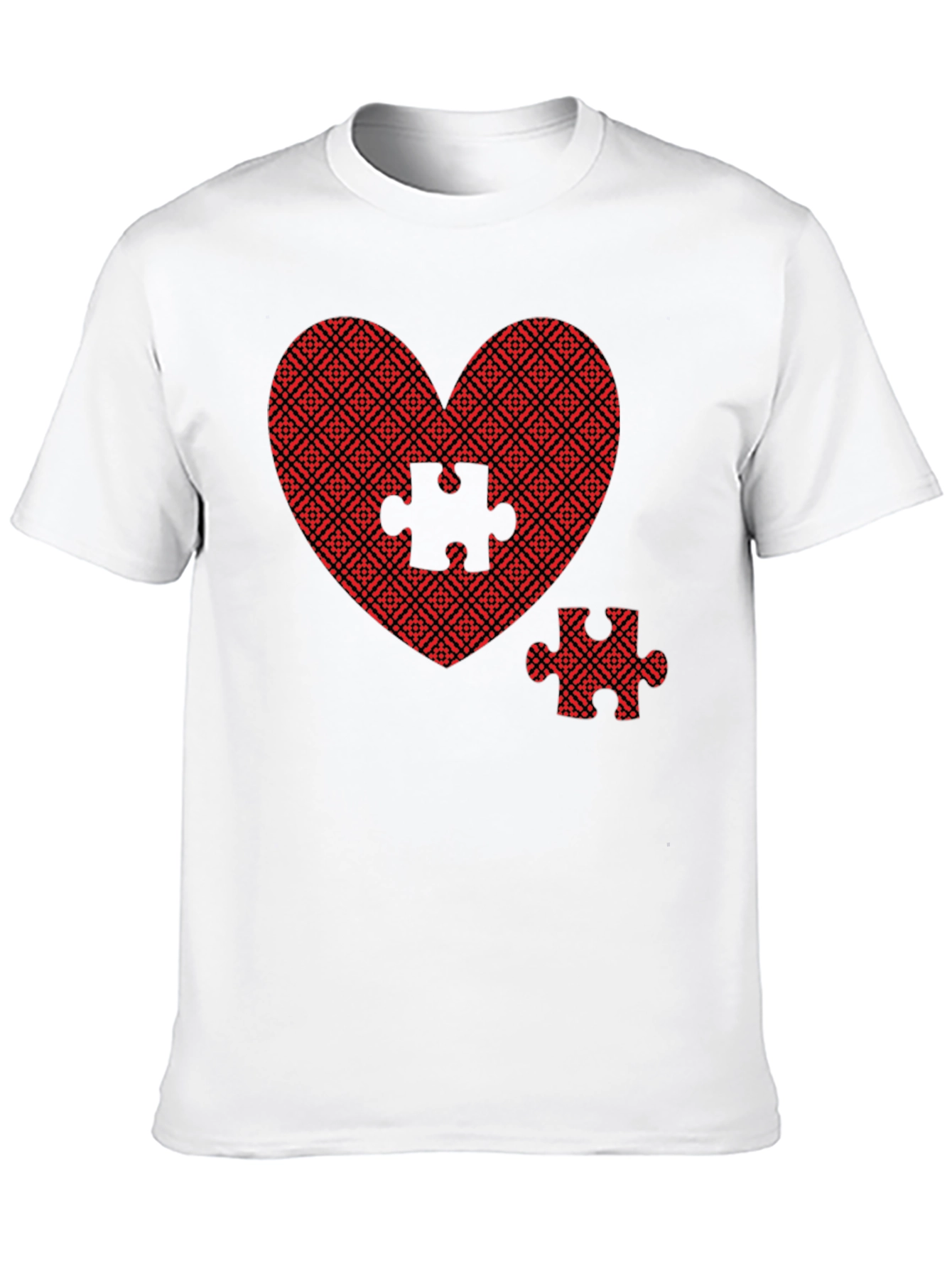 Heart Puzzle Piece Graphic Tee