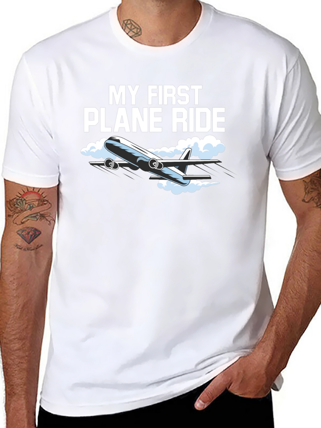 My First Plane Ride Graphic Tee - Aviation T-Shirt