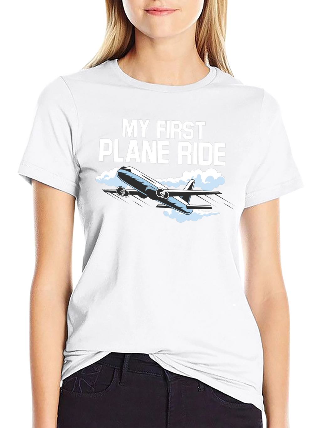 My First Plane Ride Graphic Tee - Aviation T-Shirt