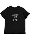 Retro Camera Graphic Tee - Say Cheese!