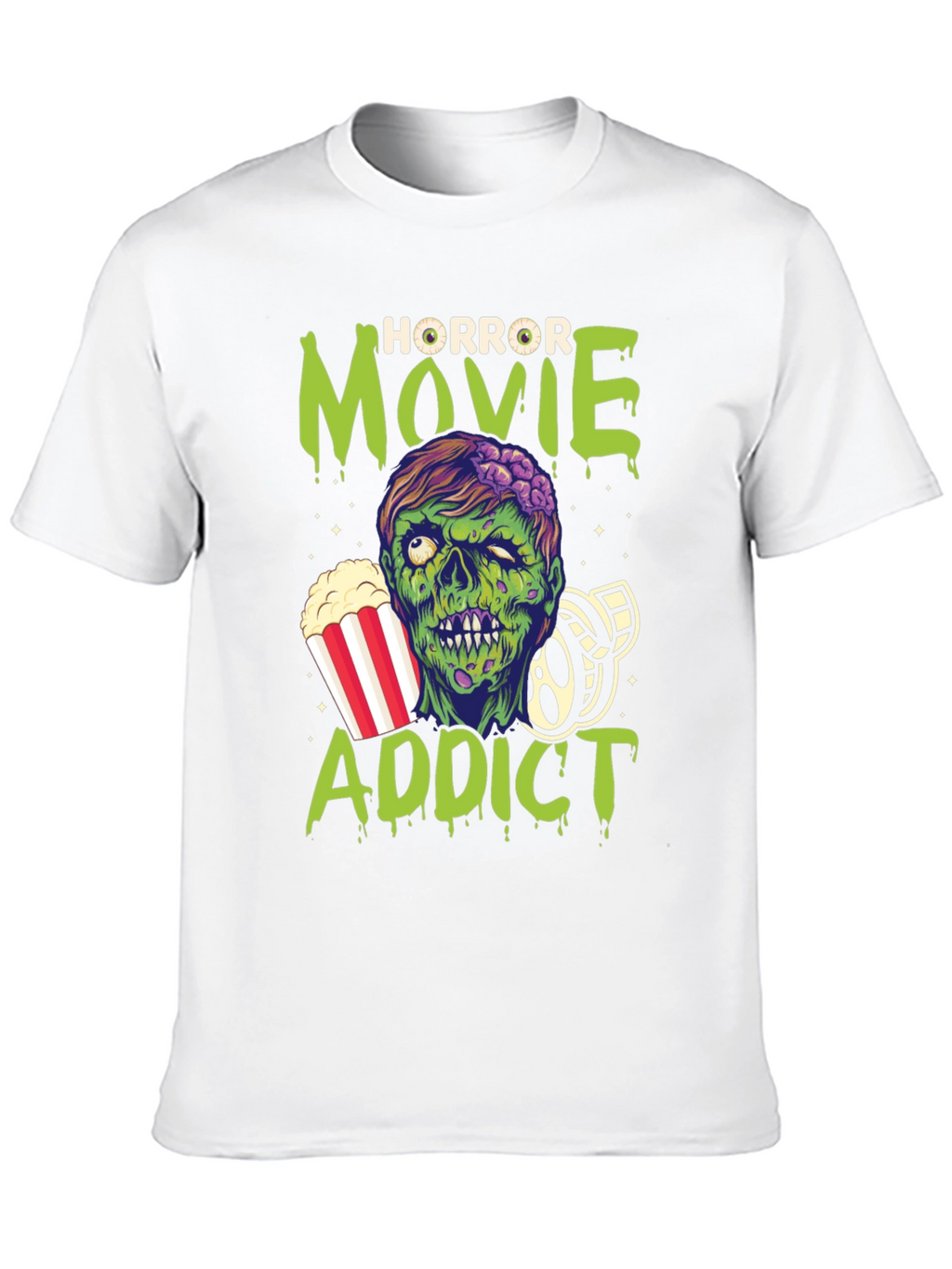Horror Movie Addict Graphic T-Shirt