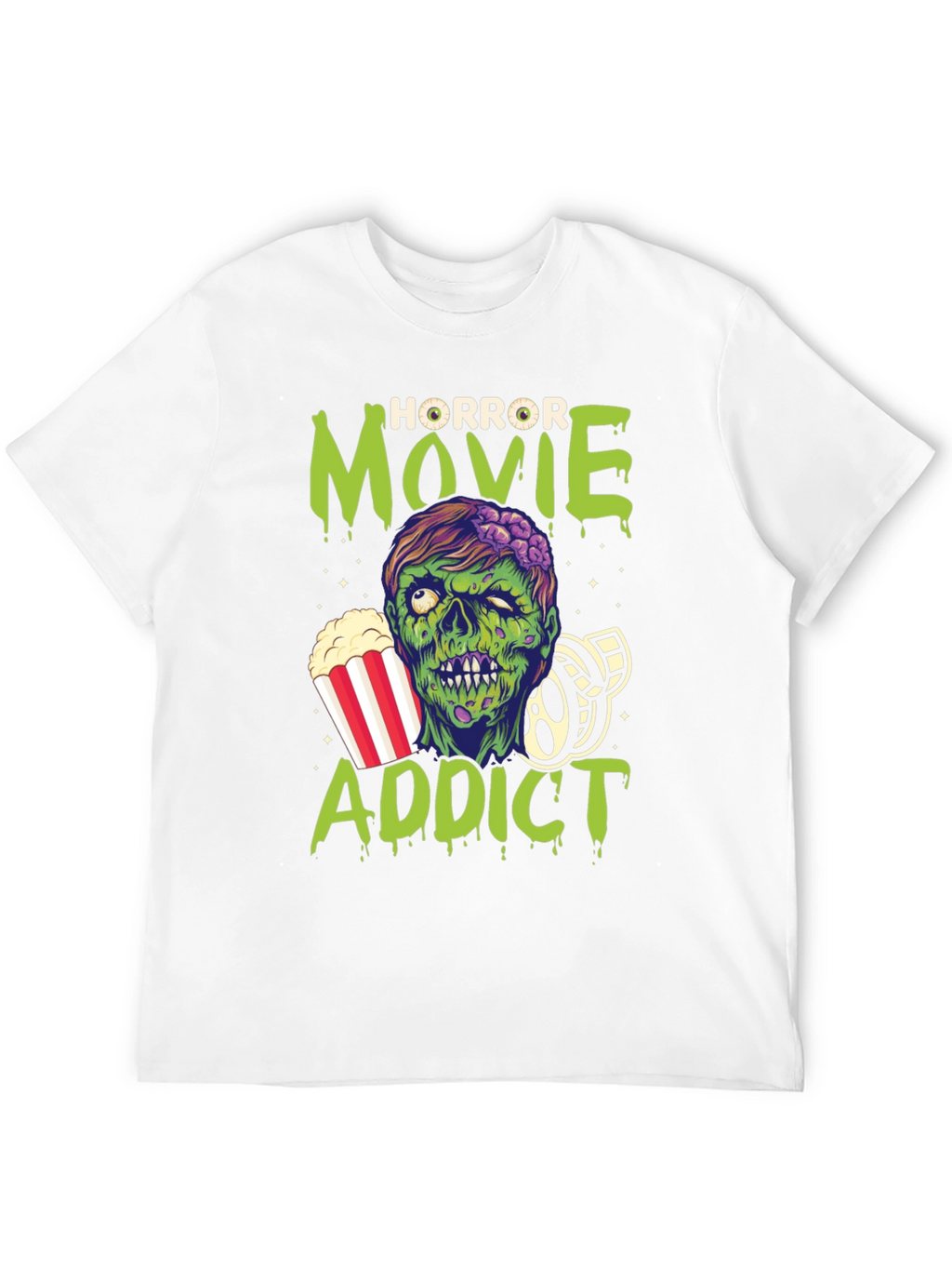 Horror Movie Addict Graphic T-Shirt