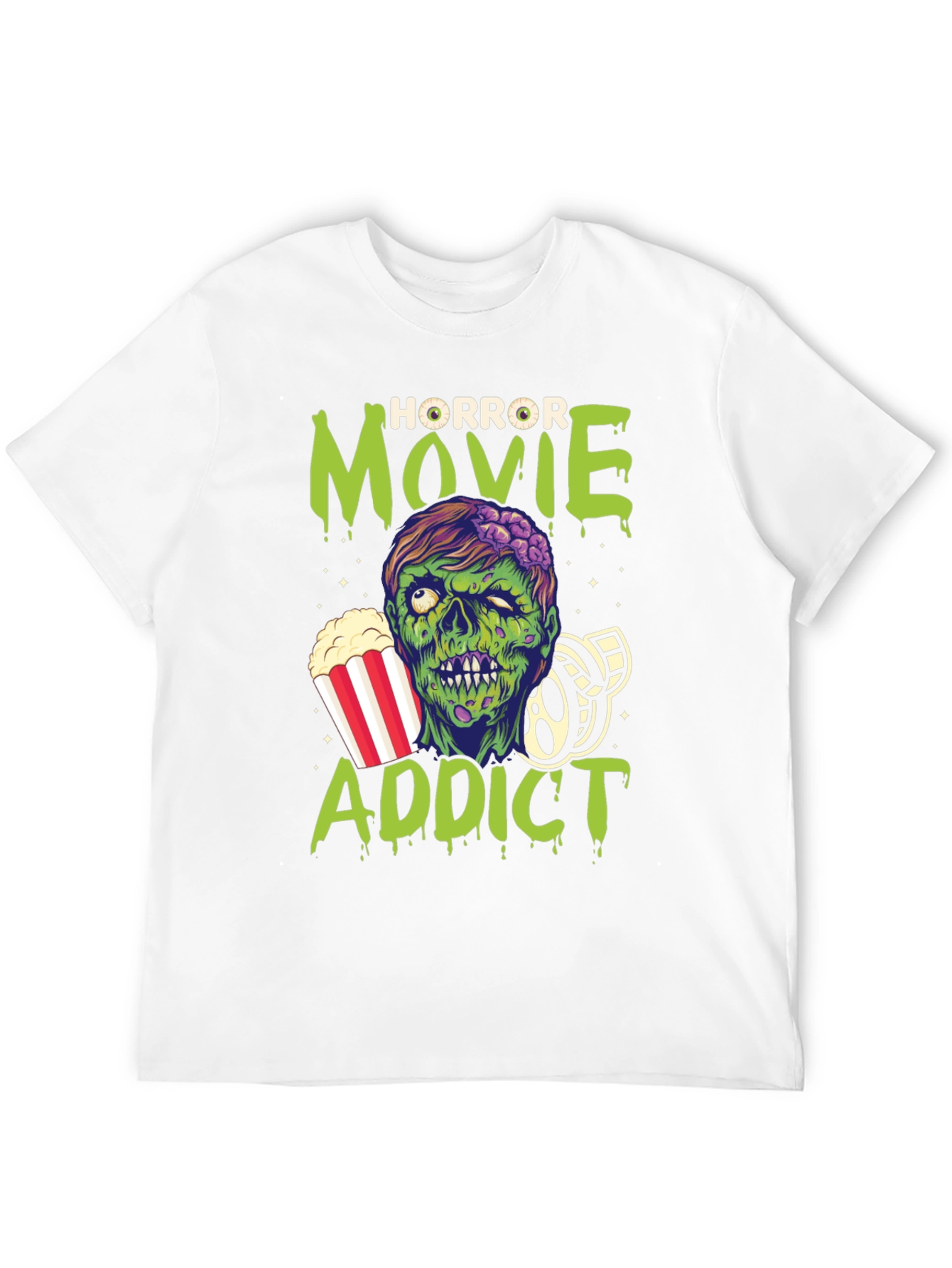 Horror Movie Addict Graphic T-Shirt