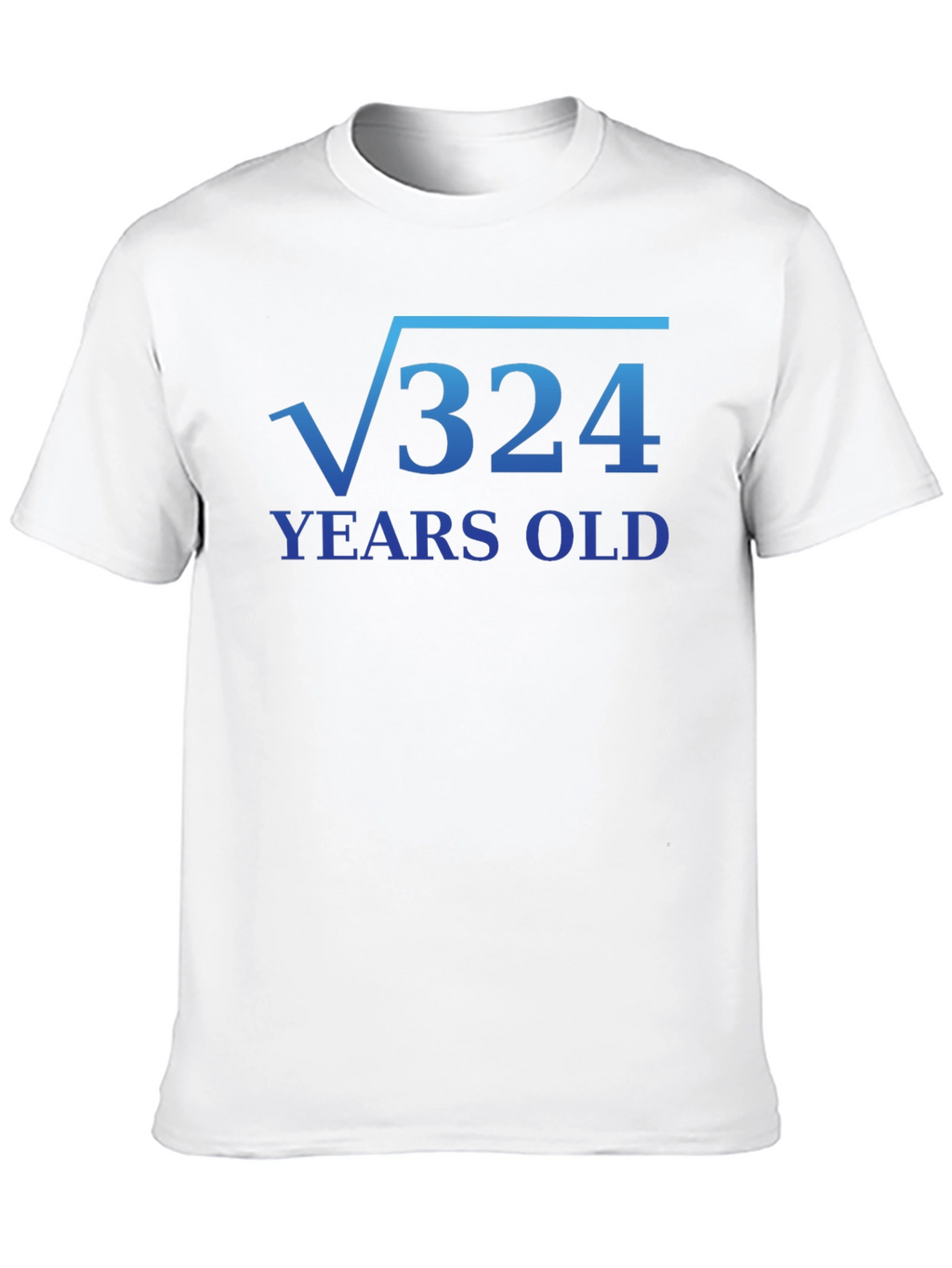 Funny 18th Birthday Math Root 324 T-Shirt