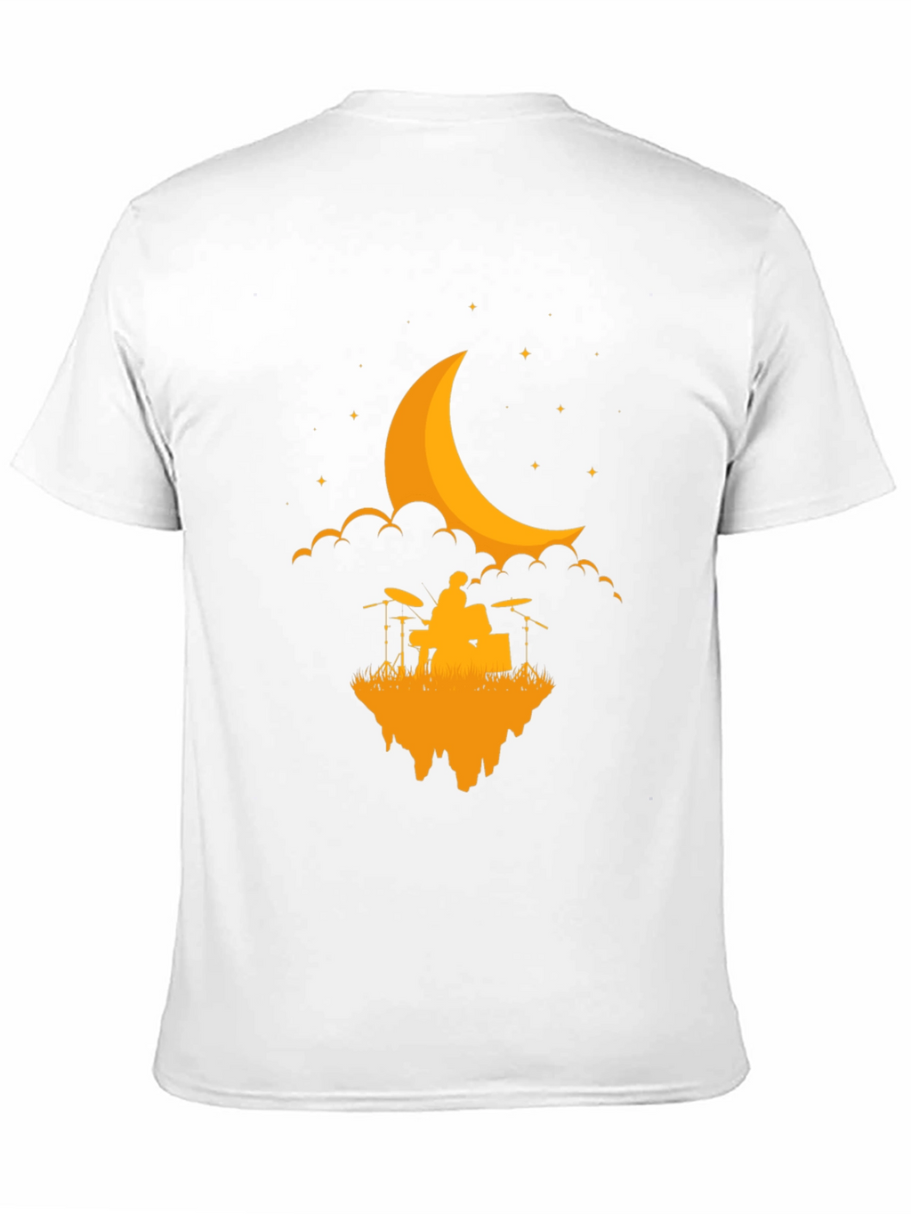 Drummer Moon T-Shirt - Black