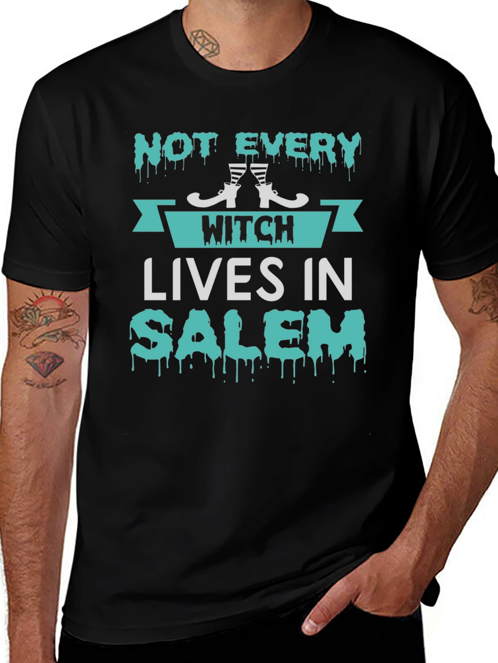 Halloween Witch Salem Graphic Tee