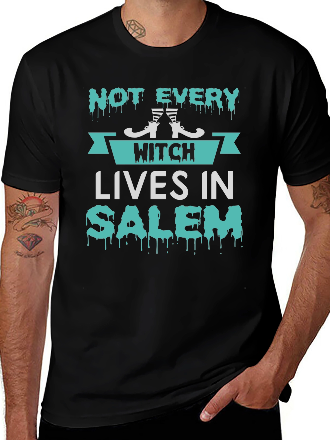 Halloween Witch Salem Graphic Tee