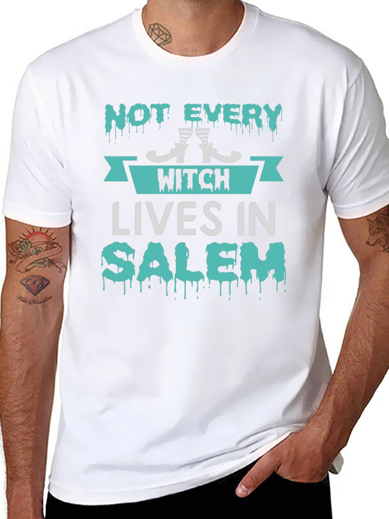 Halloween Witch Salem Graphic Tee