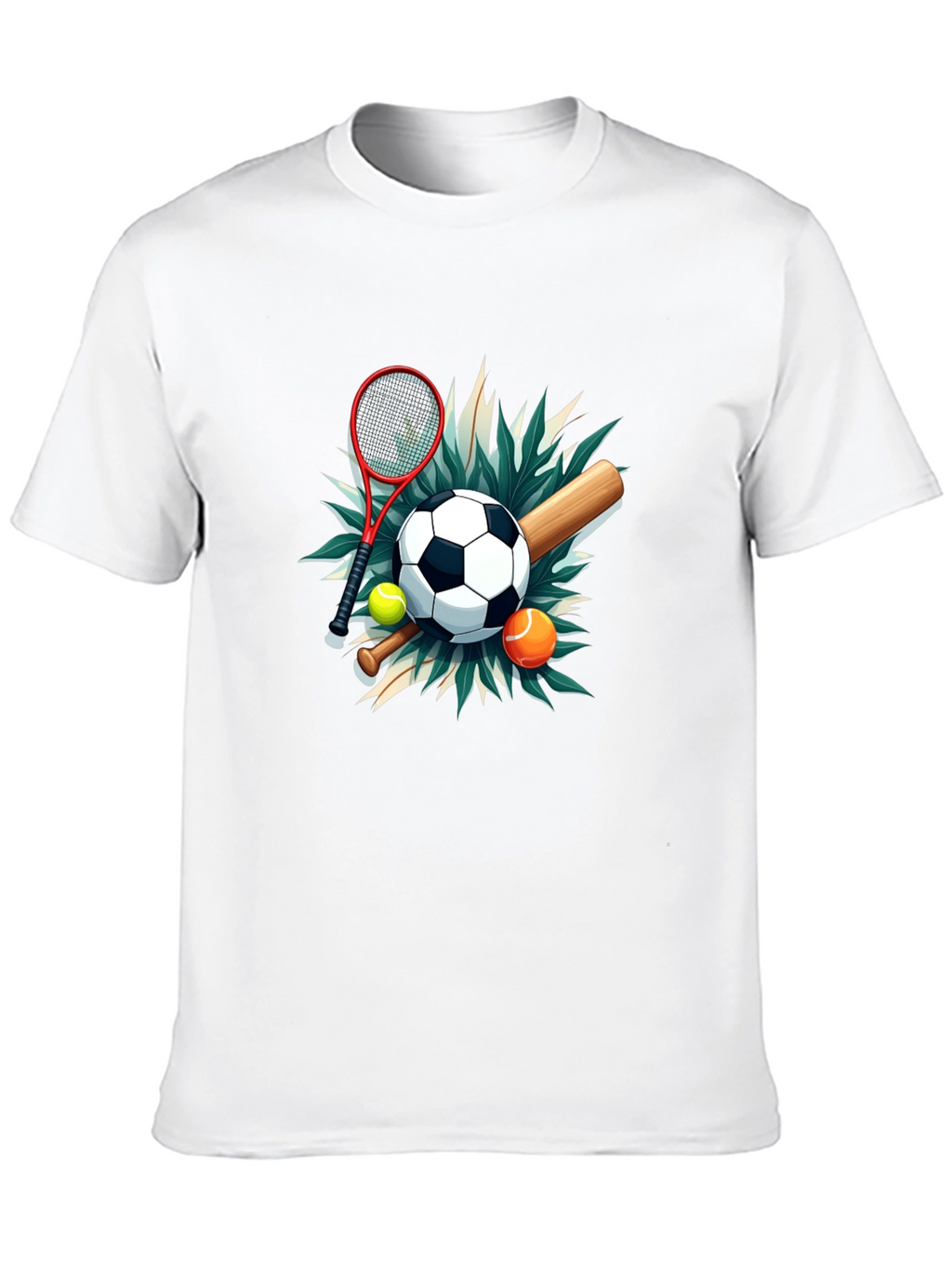 Sports Collage Black Tee