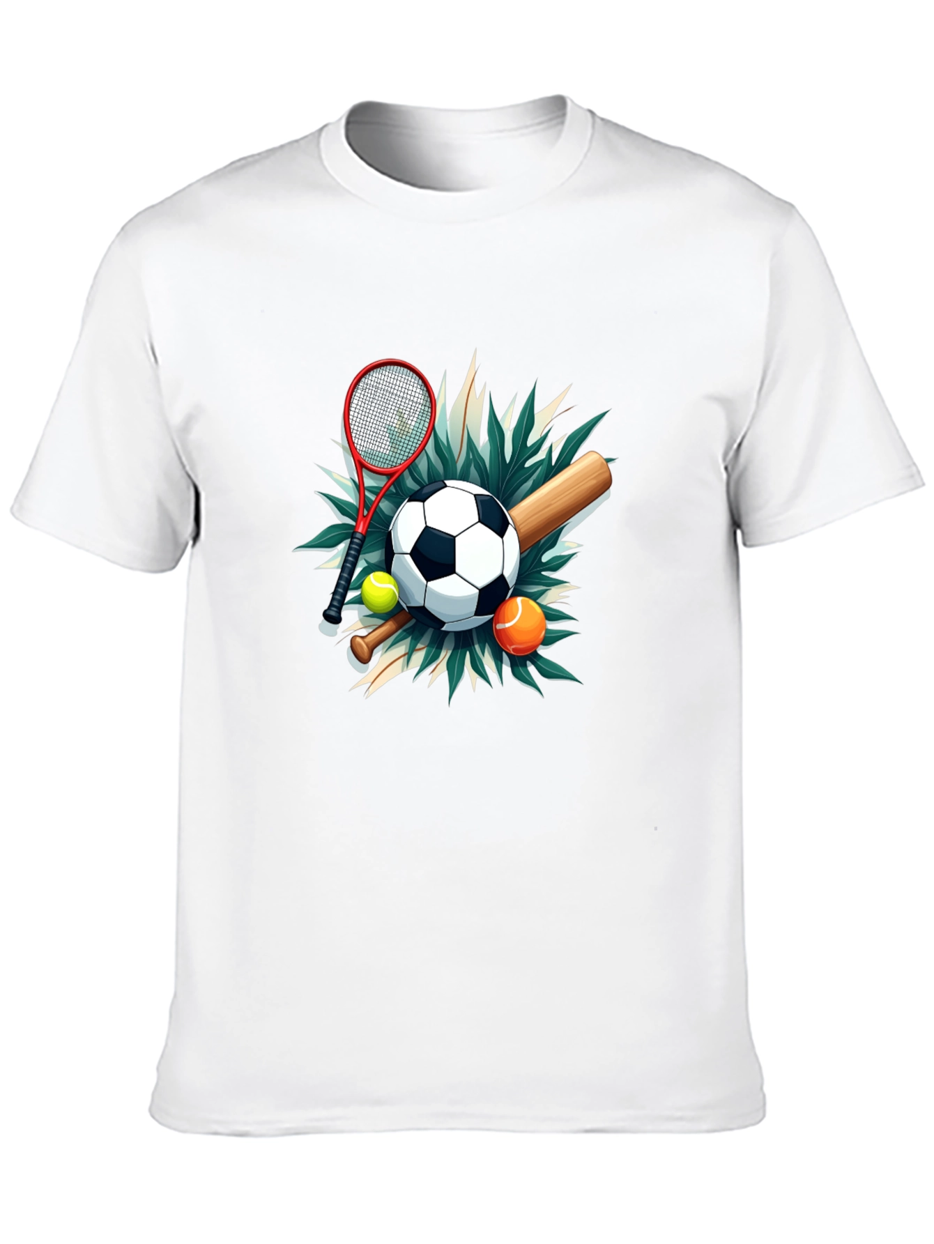 Sports Collage Black Tee