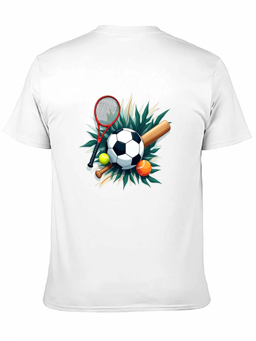 Sports Collage Black Tee