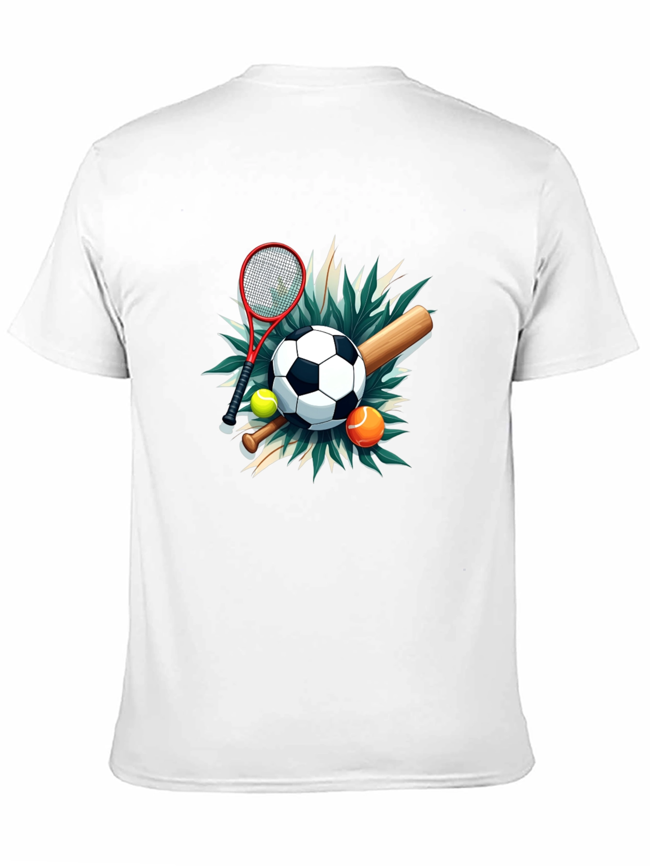 Sports Collage Black Tee