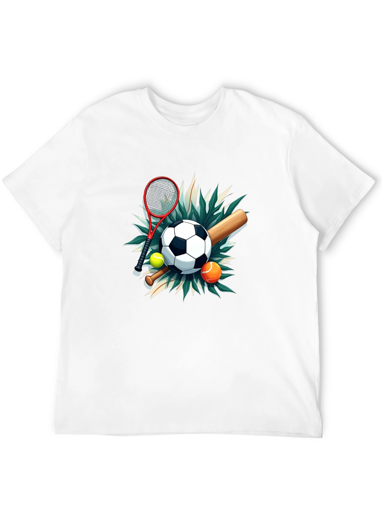 Sports Collage Black Tee