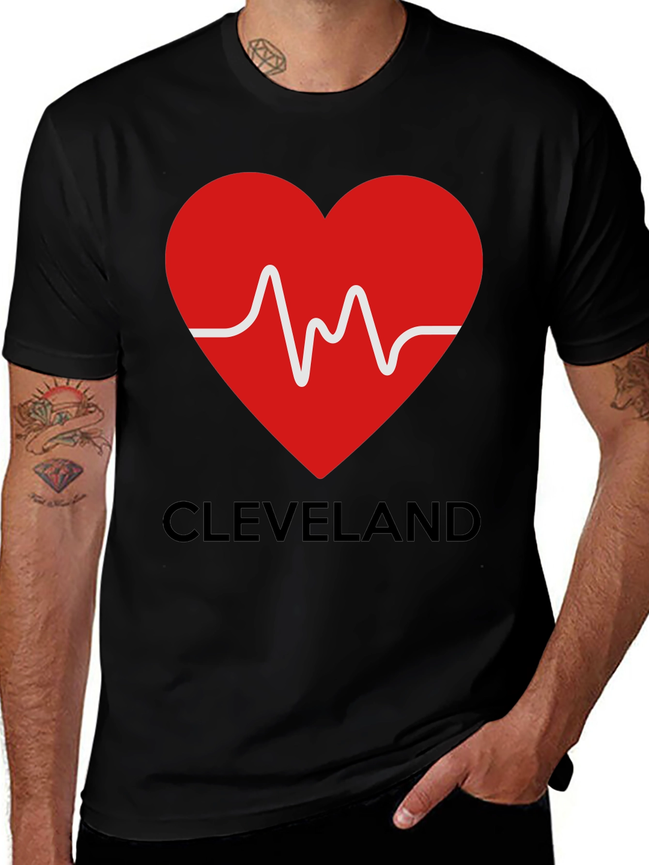 Cleveland Heartbeat T-Shirt - Show Your City Love!