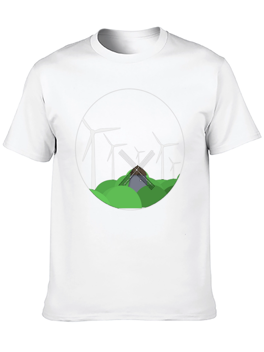 Windmill Graphic Tee - Eco-Friendly Design