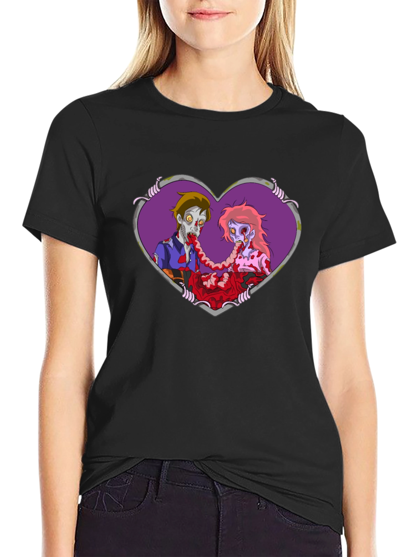 Zombie Love T-Shirt - Black Tee