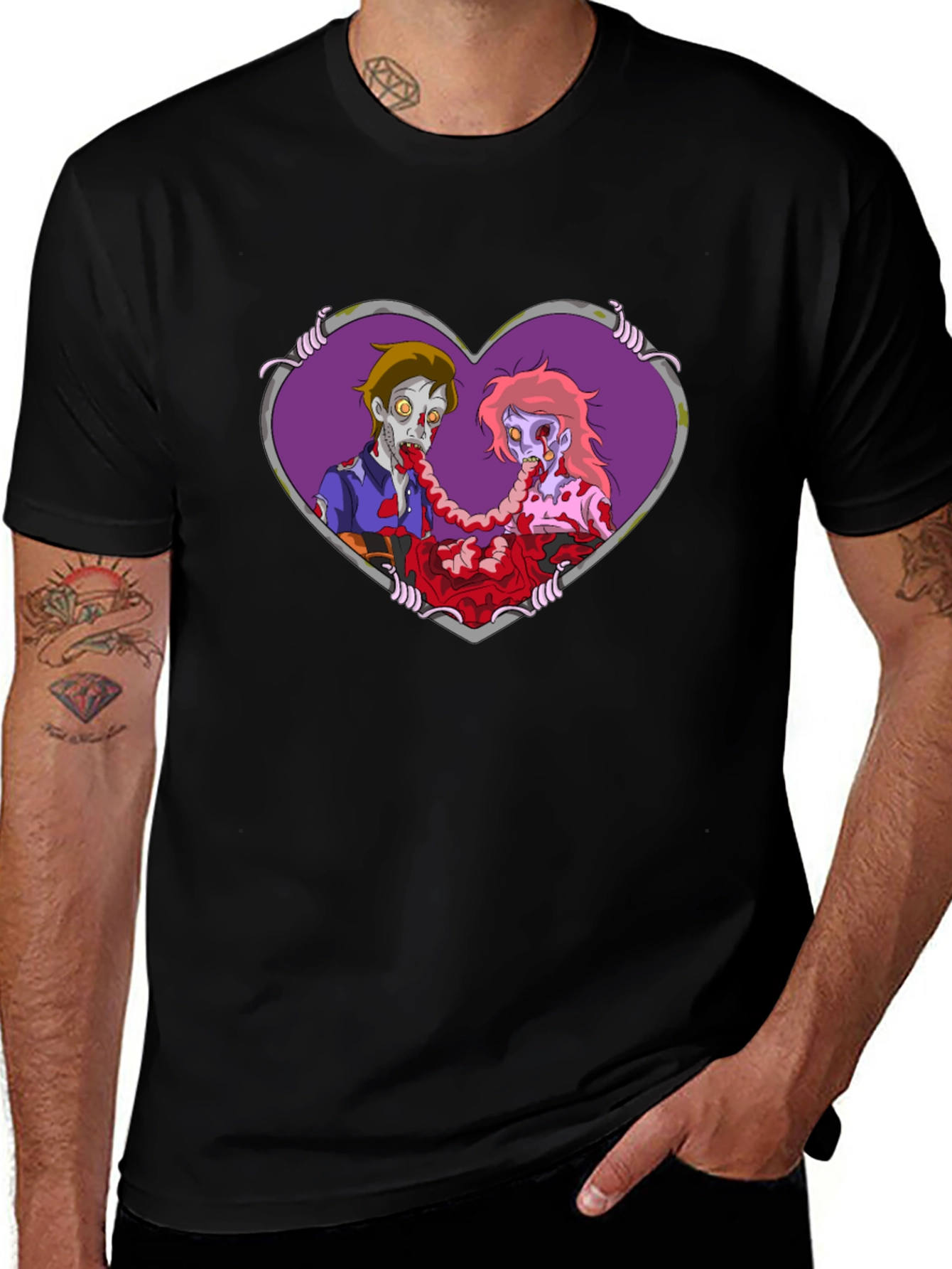 Zombie Love T-Shirt - Black Tee