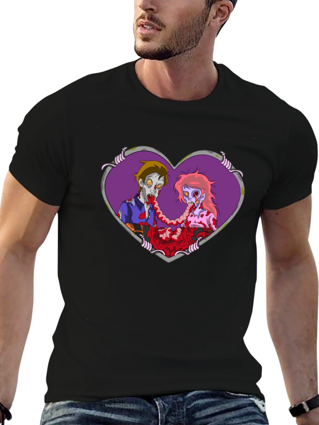 Zombie Love T-Shirt - Black Tee