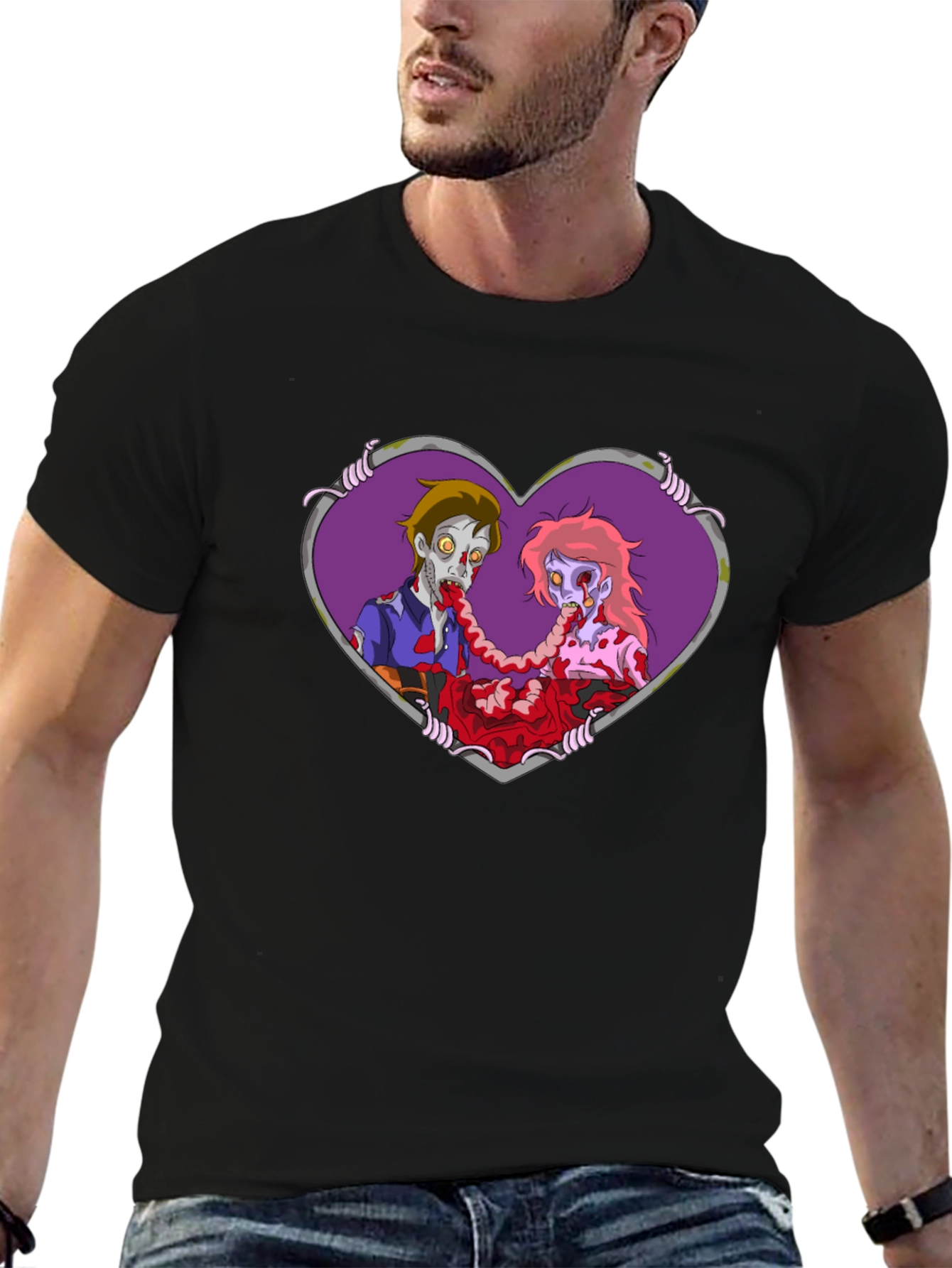 Zombie Love T-Shirt - Black Tee