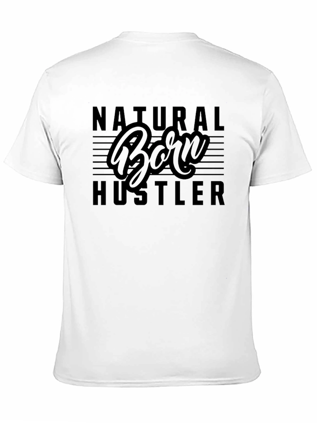 Natural Born Hustler Black Graphic Tee