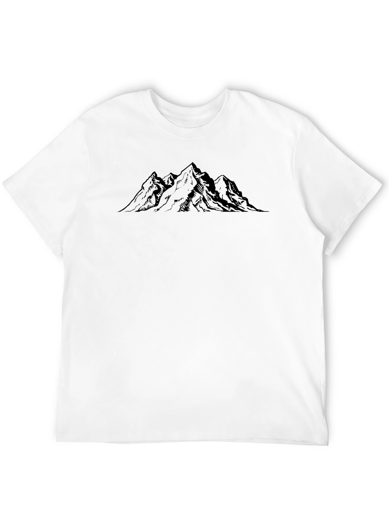 Mountain Peak Graphic Tee - Classic Black