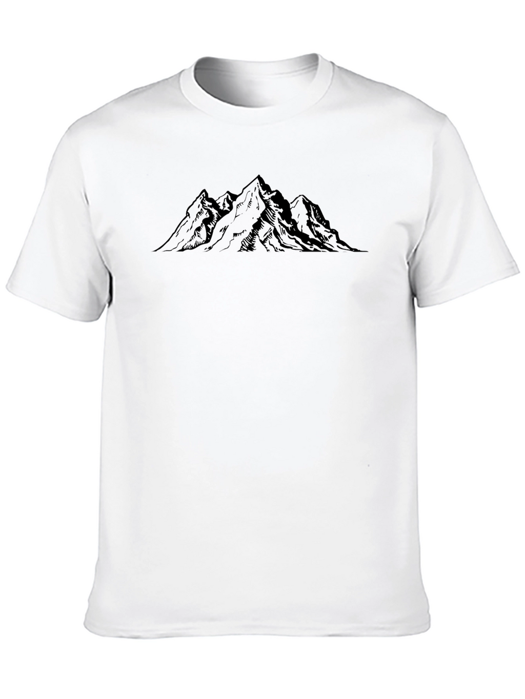 Mountain Peak Graphic Tee - Classic Black