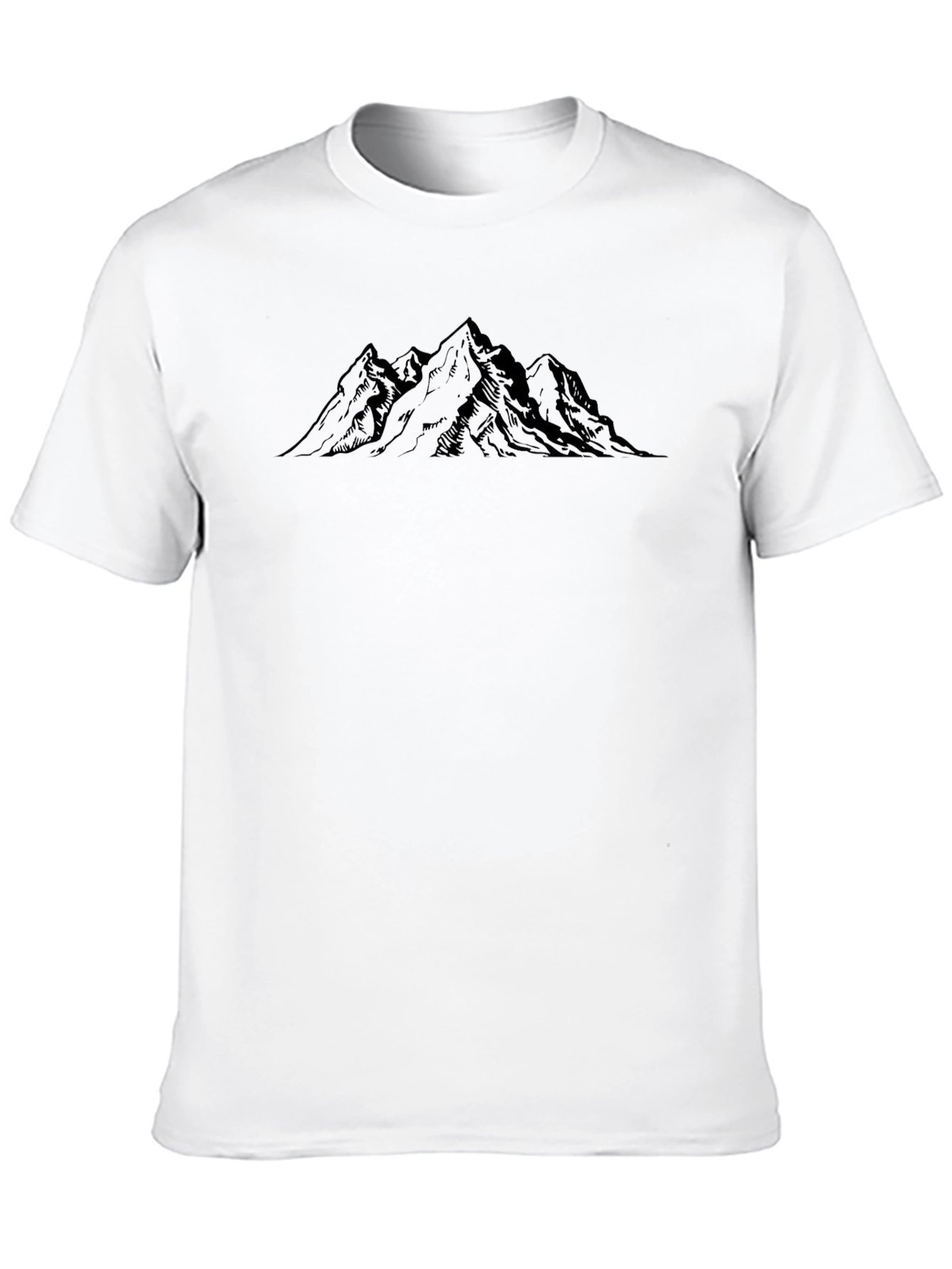 Mountain Peak Graphic Tee - Classic Black