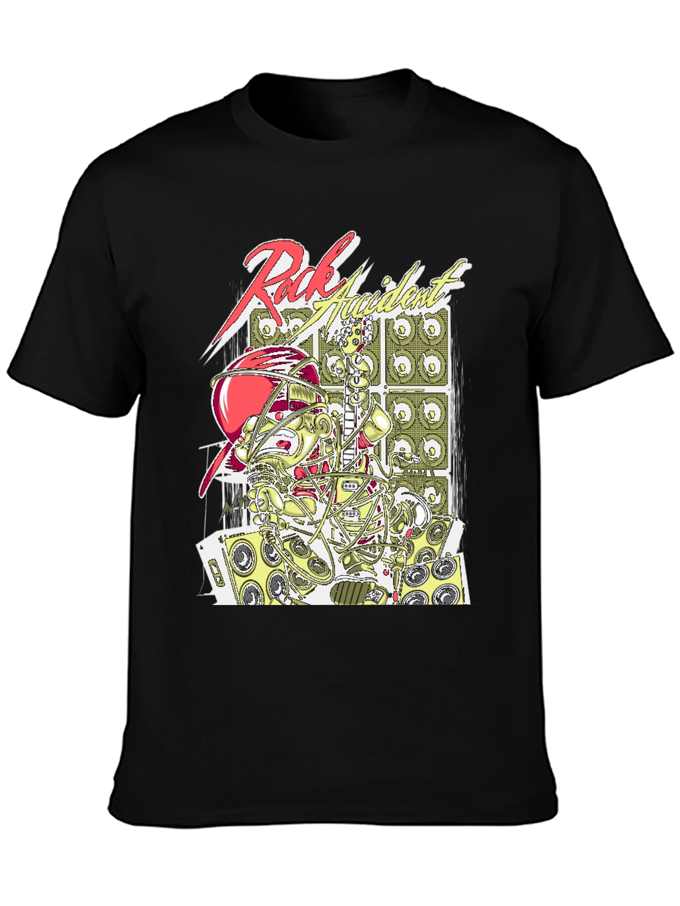 Rock Accident Graphic Tee - Cool Music Lover T-Shirt
