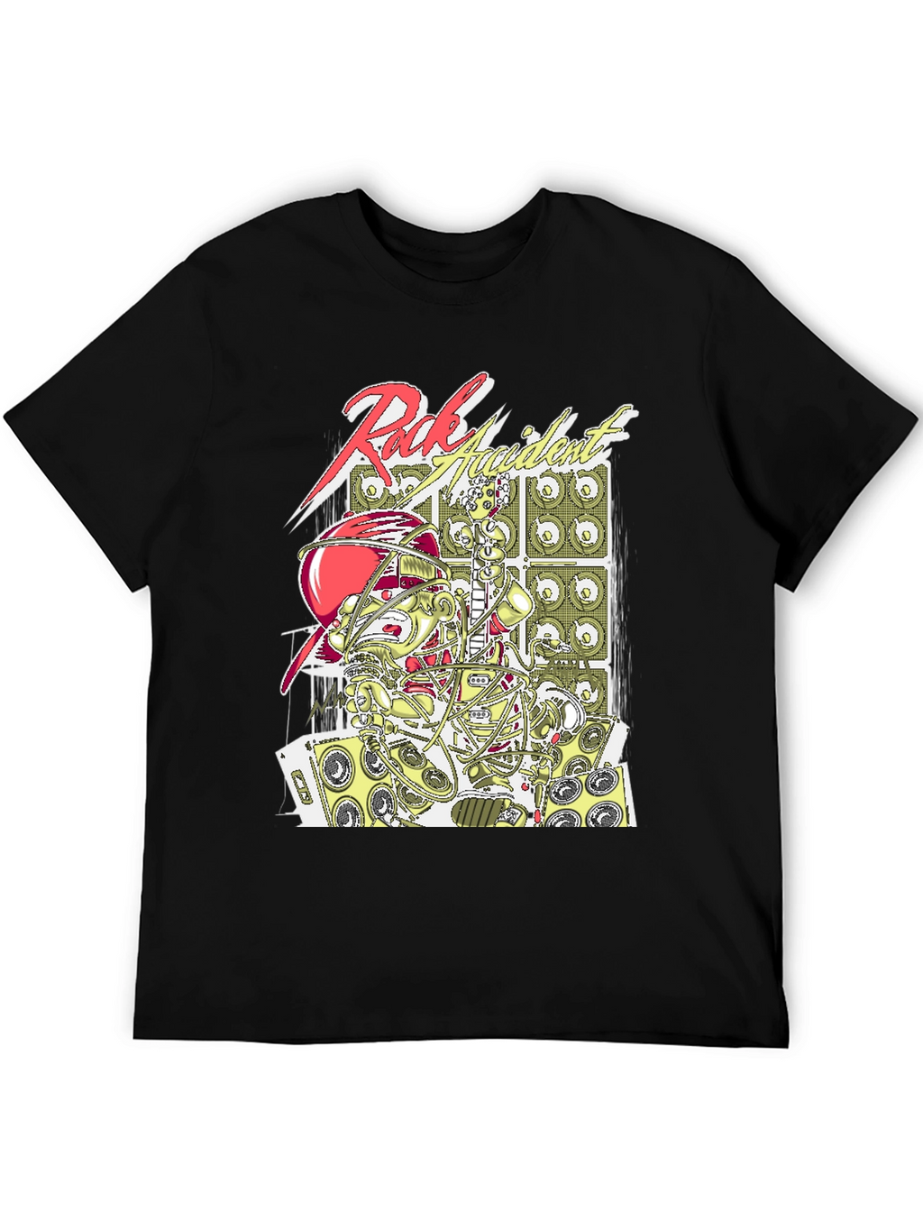 Rock Accident Graphic Tee - Cool Music Lover T-Shirt