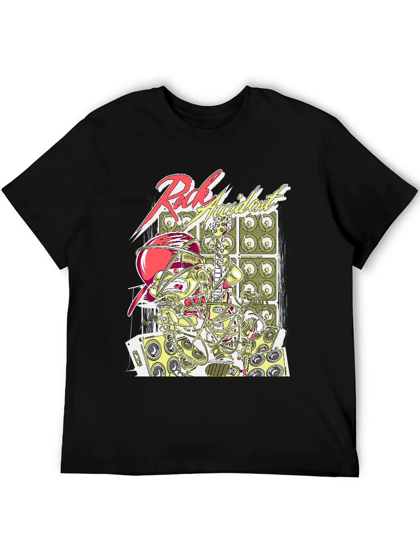 Rock Accident Graphic Tee - Cool Music Lover T-Shirt