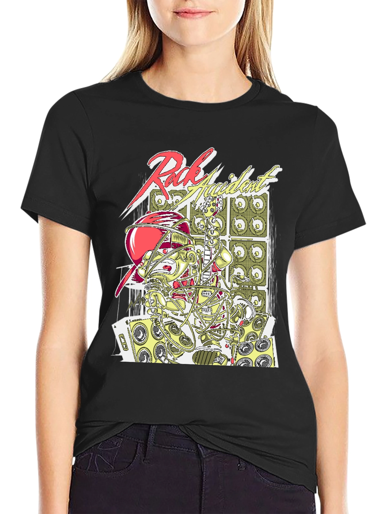 Rock Accident Graphic Tee - Cool Music Lover T-Shirt