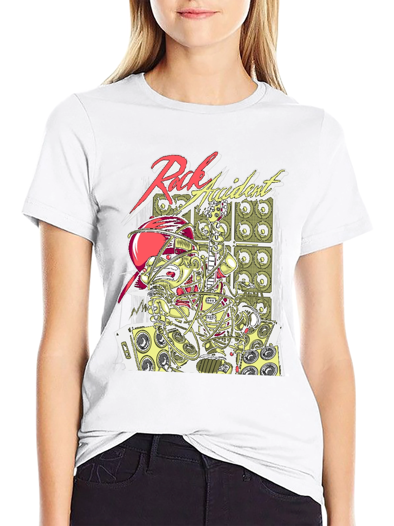 Rock Accident Graphic Tee - Cool Music Lover T-Shirt