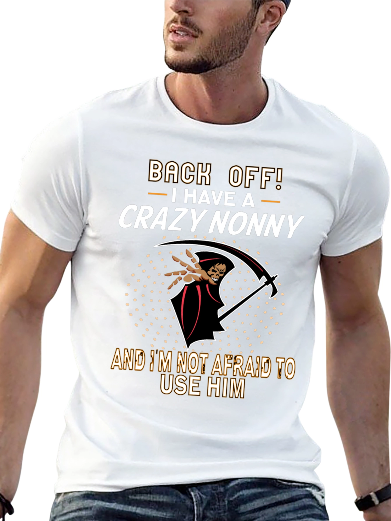 Crazy Nonny Graphic T-Shirt - Back Off!