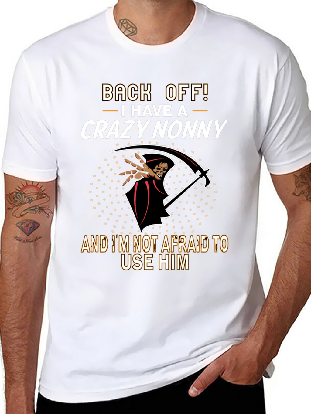 Crazy Nonny Graphic T-Shirt - Back Off!