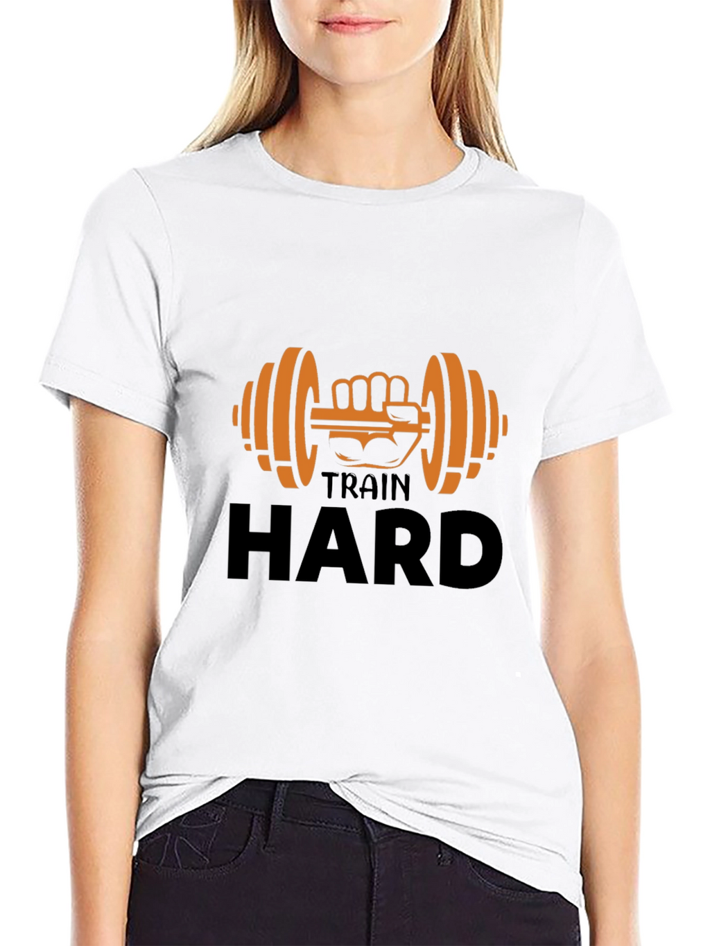 Train Hard T-Shirt - Fitness Gym Workout Tee