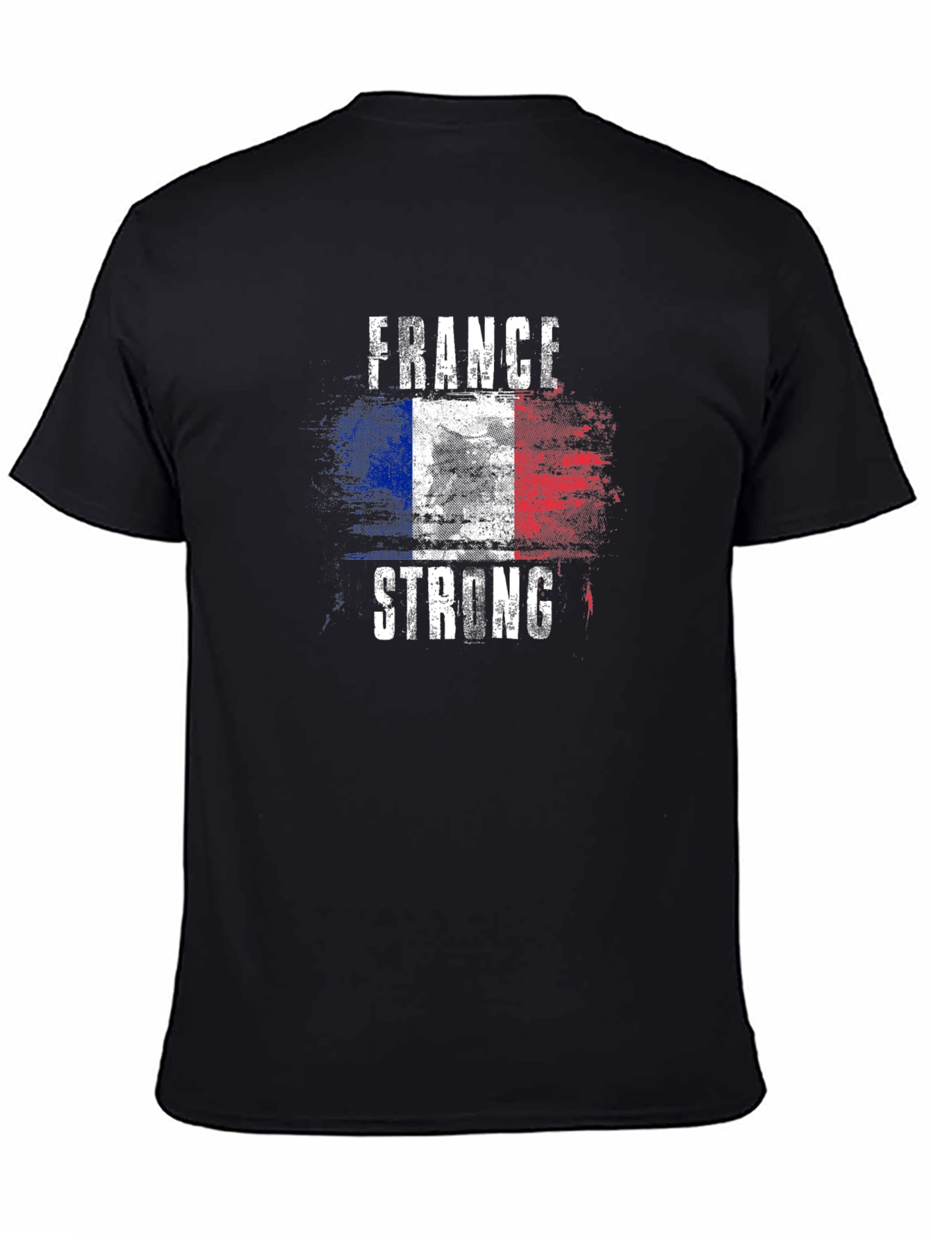 France Strong Flag Graphic Mens T-Shirt