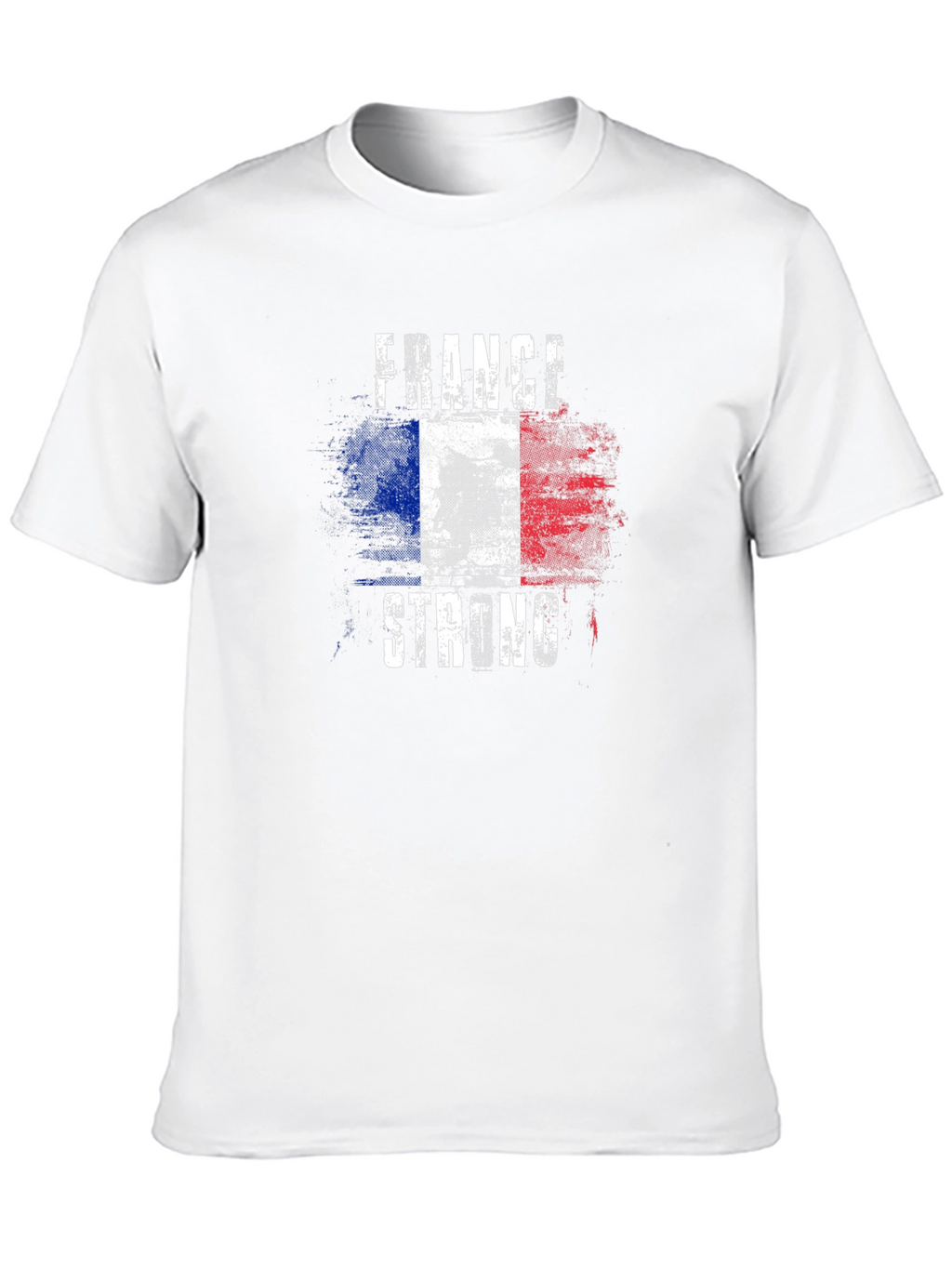 France Strong Flag Graphic Mens T-Shirt