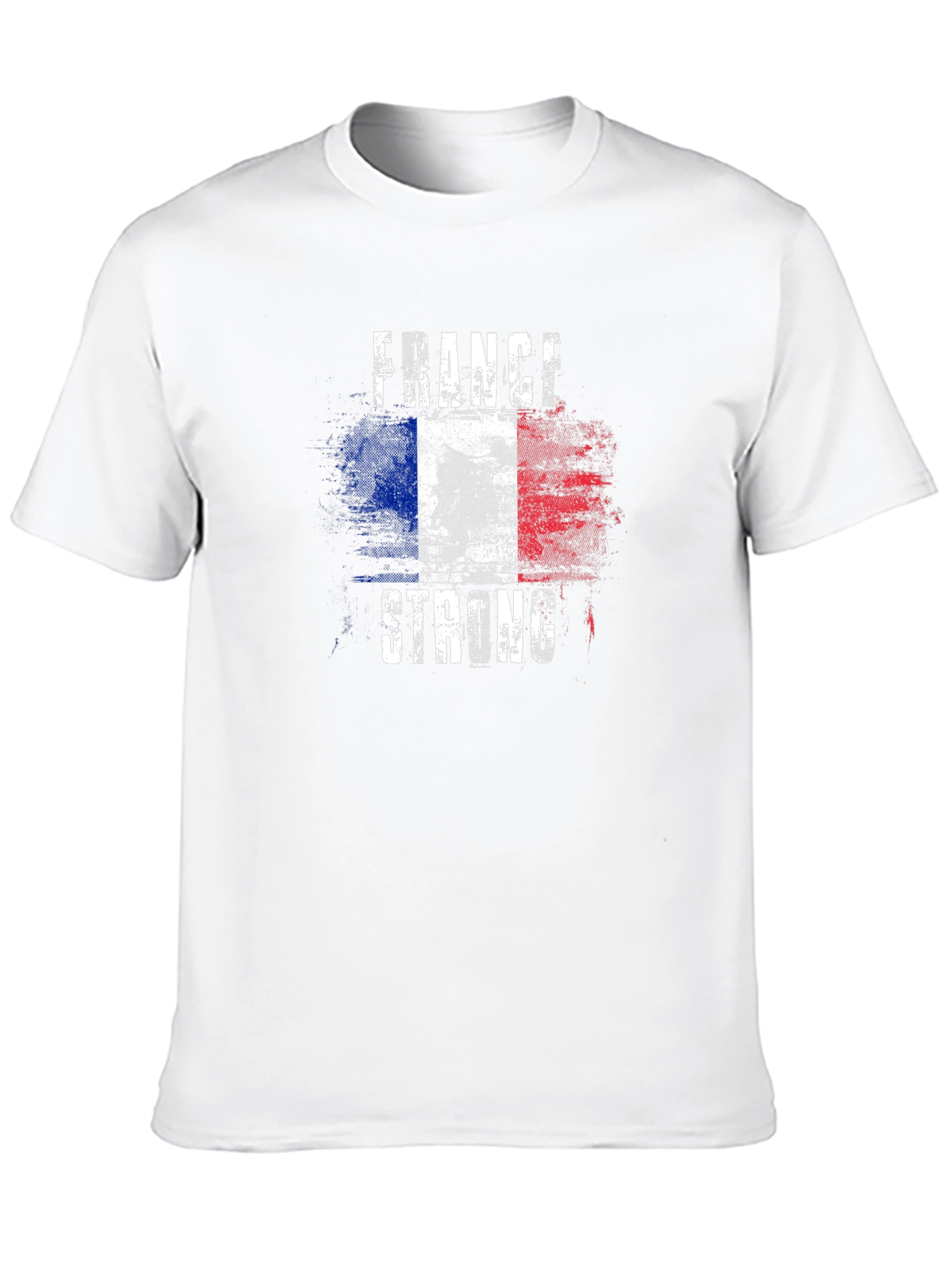 France Strong Flag Graphic Mens T-Shirt