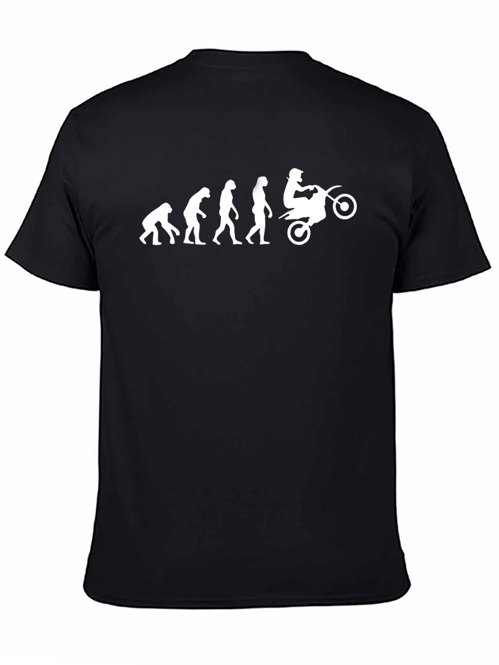 Evolution of Motocross Black Graphic T-Shirt