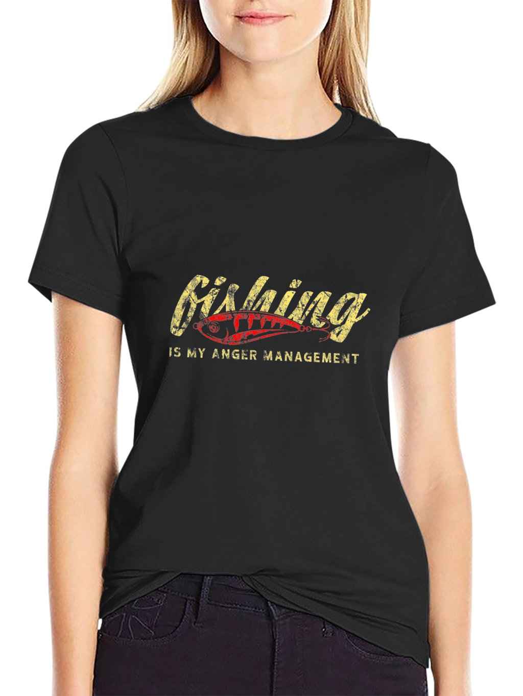 Fishing is My Anger Management Graphic T-Shirt