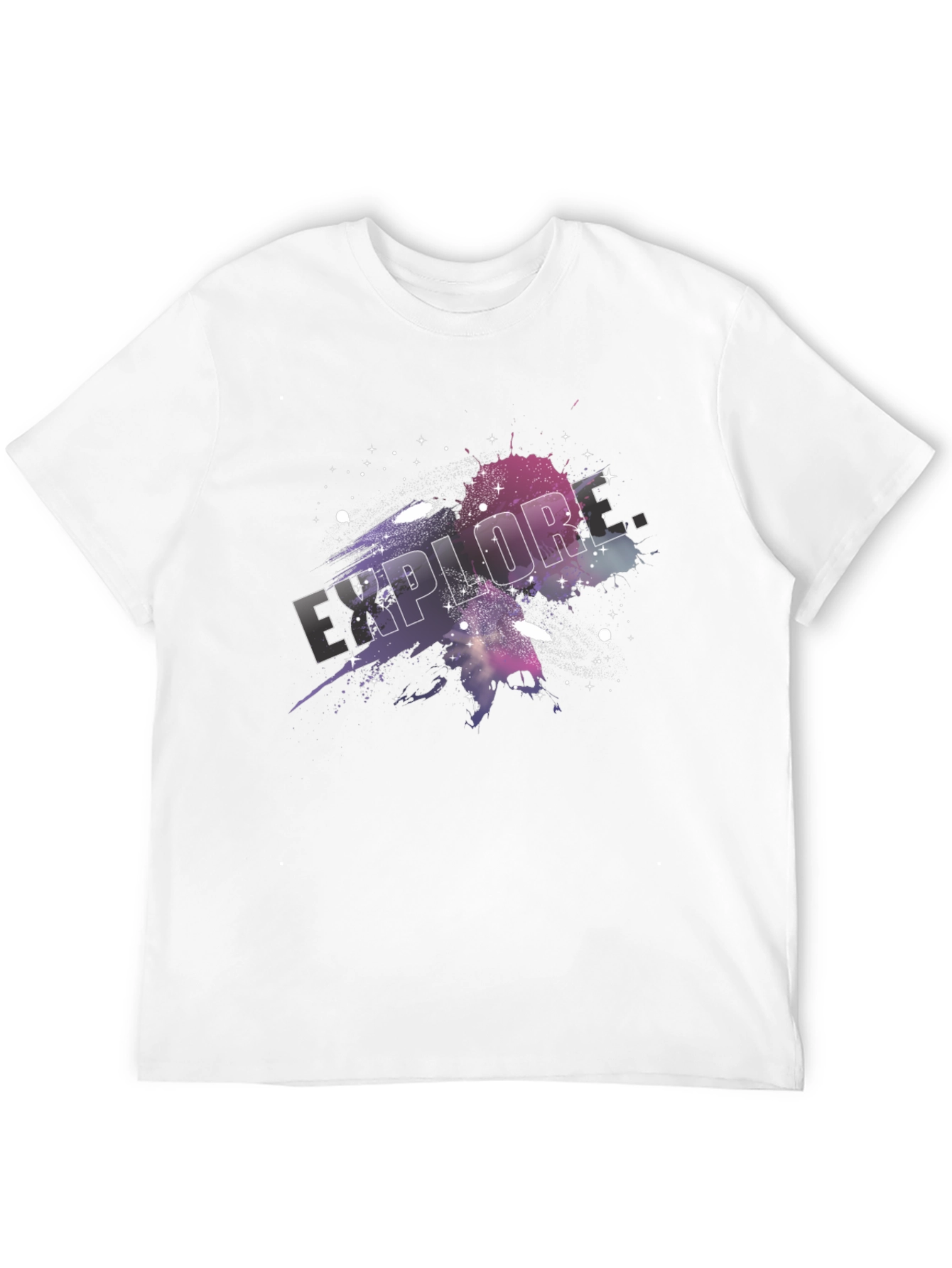 Explore Galaxy T-Shirt - Black Graphic Tee
